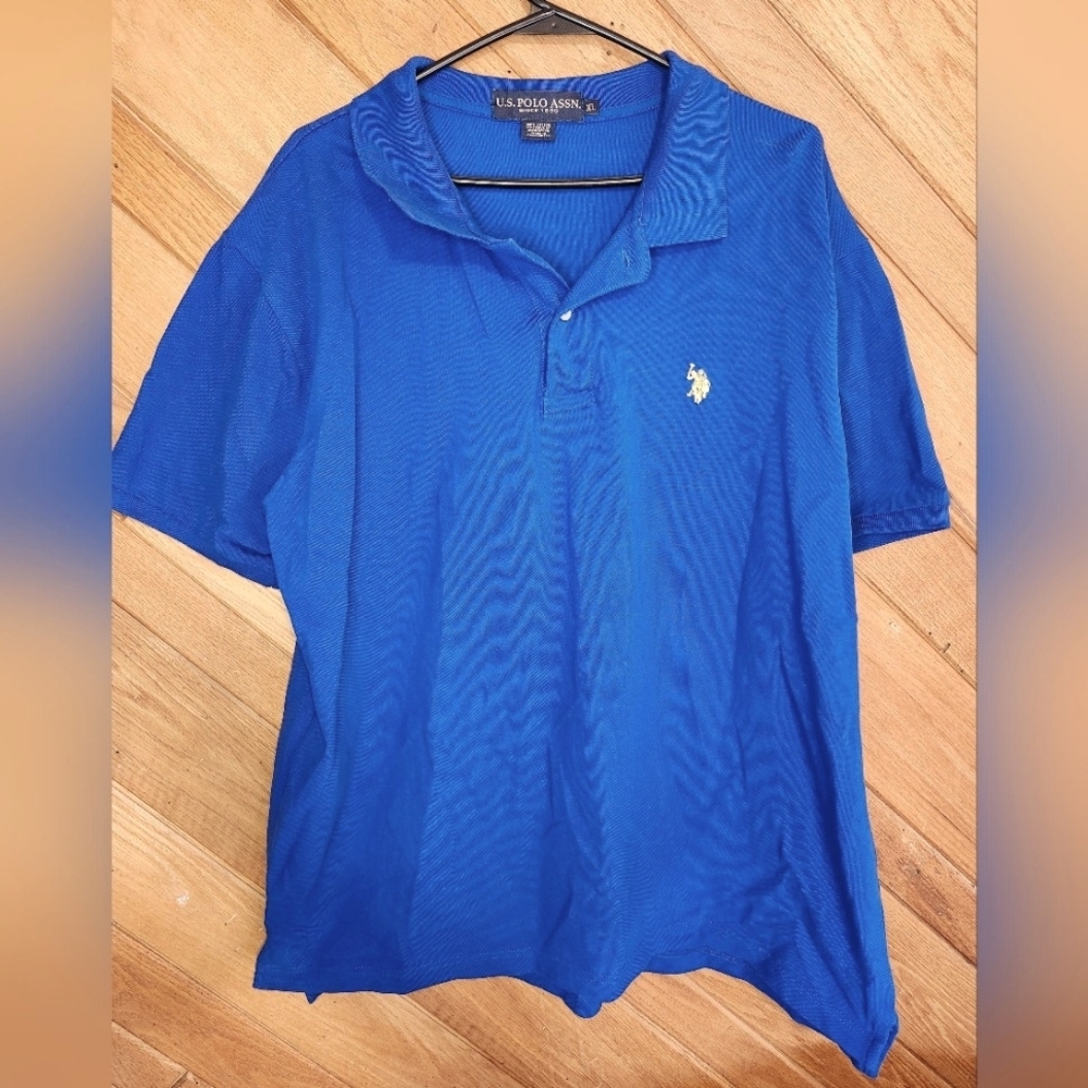 U.S. Polo Association deep royal blue extra large short sleeved cotton polo